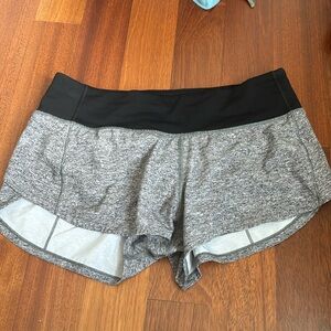 Gray and black Lulu lemon size 4 regular
